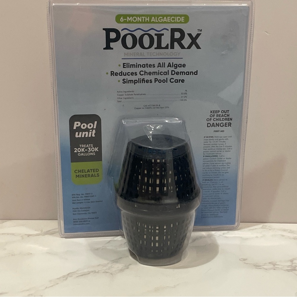 PoolRx algaecide extreme black 20K-30K Gallons 6 Month